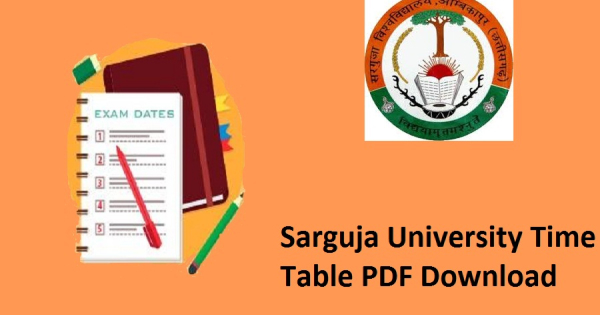 Sarguja University Time Table 2024
