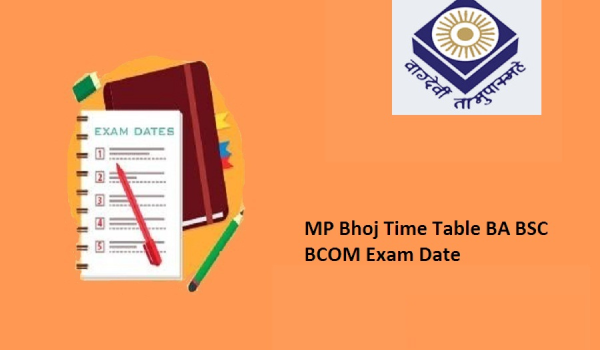 MP Bhoj University Time Table 2024