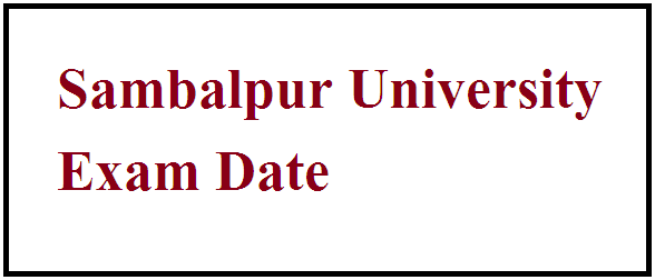Sambalpur University Exam Date 2024
