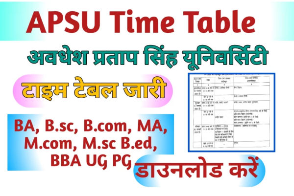 APSU Time Table 2024