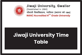 Jiwaji University Time Table 2024