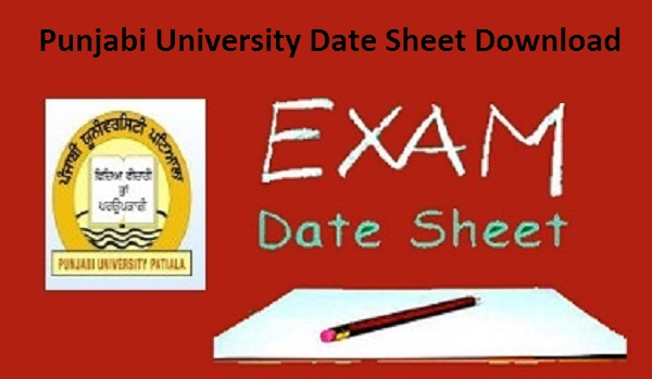 Punjabi University Patiala Date Sheet 2024