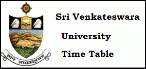 SVU Degree Time Table 2024