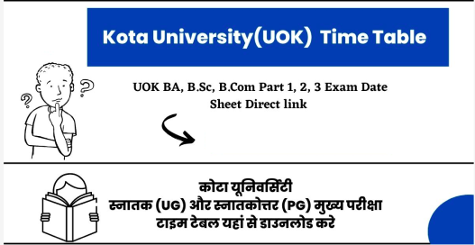 UOK Time Table 2024
